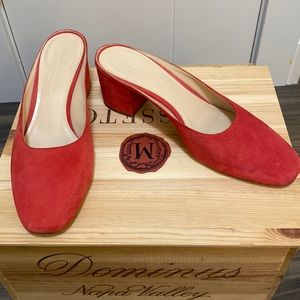 Club Monaco Suede 39.5 Block Heels